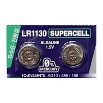 슈퍼셀 무수은 건전지 LR1130(10알) 1.5V 알카라인 전지