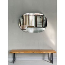 [정품자재] 캡슐형 무프레임거울(맞춤제작가능) - 60x120cm~120x200cm까지 비정형/드레스룸/현관/전실/매장/옷가게/미용실/네일샵/홈트/필라테스/화장대/벽거울, 벽걸이형, 세로형