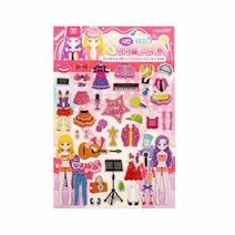 큐티팝걸즈 아이돌스타 리무버블 샤인스티커(247966) 아바타스티, 단품