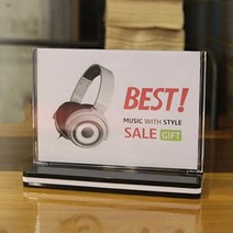 메뉴판거치대 아크릴메뉴판 테이블메뉴판 A6-세로형