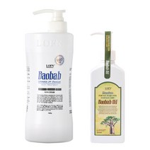 로픈 바오밥 헤어 트리트먼트 1000ml + 프리미엄 헤어오일 200ml 세트