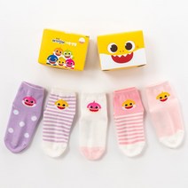 핑크퐁 아기상어 파스텔 양말 여아 10족세트
