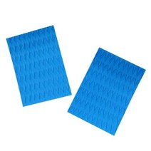 부표 서핑보드 스킴보드 패들보드 팩 2 프리미엄 EVA 서핑 보드 스키보드 테일 패드 트랙션 패드 데크 그립 액세서리, Sky Blue, 02 Sky Blue