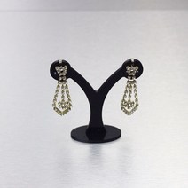 진열용품 매장집기 행사매대아크릴 귀걸이 케이스 보석 디스플레이 스탠드 홀더 주얼리 소품 랙 표시, 한개옵션1, 02 Black