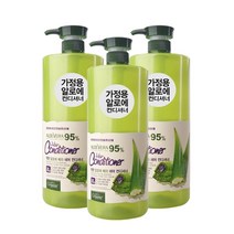 오가니아 착한 알로에 베라 95% 온가족 헤어 컨디셔너 대용량 1500g, 3개, 4500ml