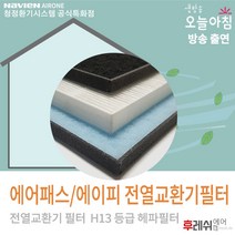 에어패스에이피 아파트강제환기장치필터 전열교환기후레쉬에어, AP-0150CS:방문교체(선배송후 기사방문15000원현장지급)