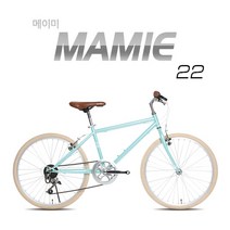 뮤트 메이미22 인치 7단 어린이 하이브리드 자전거 (98%완조립+사은품6종), 핑크/화이트