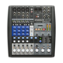 PRESONUS StudioLive AR8 USB / 프리소너스 정품 / 8채널 하이브리드 믹서 / SD카드 레코딩 / 디지털 이펙트 / 기타와 베이스 다이렉트 연결