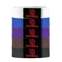 Sanabul 브라질 주짓수 BJJ 프로 벨트 랭킹 스트라이프를 위한 슬리브 바 포함 내구성 IBJJF 대회 승인, A0