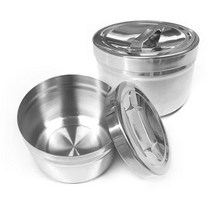 스텐레스 위생저 원형솜통 소형 높이5cm