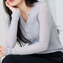여자 시원한 가디건 여름용 사무실 데일리 패션 코디