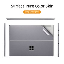 서피스독 Microsoft surface pro 98 surface go 3 뒷면 커버 바디 데칼 스킨 프로텍터 용 솔리드 컬러 비닐 스티커, 서피스 프로 4, 회색