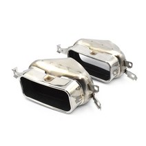 BMW F02 730i 2009-2014 용 자동차 배기 팁 740 머플러 팁 7 시리즈 파이프 스테인레스 스틸 시스템 노즐