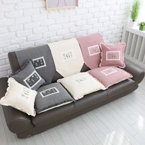 이솔홈 팬지 쇼파등커버, 핑크