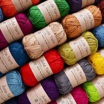 2.0mm 80g 주트얀 황마실 마끈 수세미실 (35컬러) 빈티지 포장끈 라벨끈 원예용끈 전통주장식끈, No.27