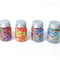 머리고무줄 소형 원통형 케이스포함 (유니밴드)다온, 브라운