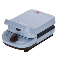 키친플라워 쿠킨 2in1 샌드위치 와플메이커 타이머 아이보리, KFW-JT600TCP(블루)