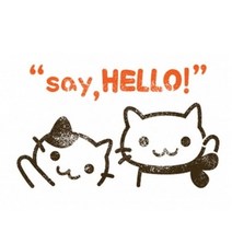 기타 바보사랑[피오피스토리]스텐실도안 ST-173.헬로우냥이