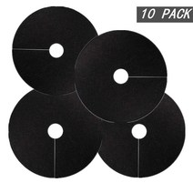 잡초매트 제초매트 제초 잡초 방초 농사용 농업용 부직포 비닐 잡초 방지 매트 10pcs 나무 보호 생태 제어 천 뿌리 덮개 링 라운드 장벽 식물 커버 실내 야외 정원, 25cm x 3cm