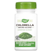 클로렐라 Chlorella Micro Algae 410mg 100 VegCaps, 기본