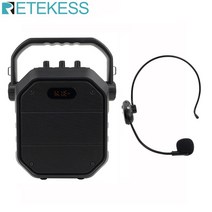 RETEKESS TC102 휴대용 PA 시스템 무선 스피커 블루투스 FM 라디오 마이크 교육 연설용