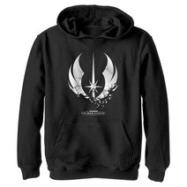 STAR WARS 아동용 Shattered Jedi 로고 후디 블랙.