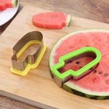 최적가 굿팩토리 수박 아이스캔디 슬라이서 커터 수박칼 수박바 가성비 최고구매, 1수박슬라이서-그린