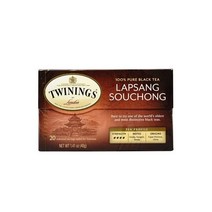 Twinings 트와이닝 100% 퓨어 블랙 티 랍상 소우총 20 티백