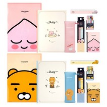 예비초등준비물 1학년 2학년 카카오프렌즈 학용품세트 7종 어피치 브라운 초1준비물 코스트코 초등입학 어린이집 유치원 졸업 선물 답례품 포장