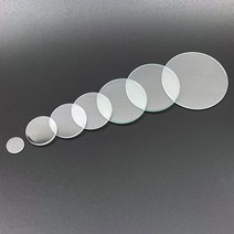 측정 시계 유리 안티 스크래치 투명 플랫 라운드 크리스탈 미네랄 수리 교체 부품 27mm - 36mm 1mm 두께, [01] 2 pieces, [02] 21mm, 01 2 pieces_02 21mm
