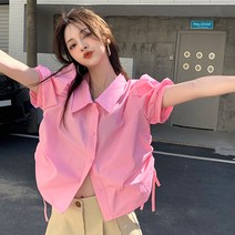 대박난박양 스트랩 블라우스