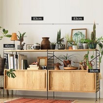 미드센츄리 다용도 모듈수납장 어셈블리 주방 시스템선반 철제 서랍장 철제수납장 전국 시공비포함, 5