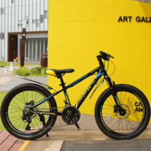 오투휠스 몬스터 22인치 24인치 유압식 주니어 초등학생 자전거, 블랙-22인치(유압), 반조립-택배배송