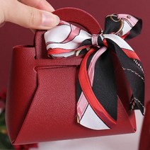 생일 답례품 선물 포장 돐잔치 어린이집 결혼 스카프 포장백, 오렌지