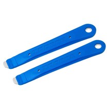 2Pcs 자전거 타이어 타이어 레버 사이클링 수리 도구 타이어 숟가락 자전거 타이어 제거 도구, 푸른, 스테인레스 스틸