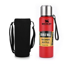 스탠리 500ml 1000ml 이중 벽 스테인레스 스틸 보온 물병 플라스크 진공 커피 컵 텀블러 자동차, 01 Red_01 500ml