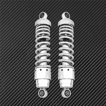 [해외]310mm 오토바이 유니버설 리어 쇼크 업소버 알루미늄 크롬 2PCS 할리 투어링 Softail Road King Heritage for Honda, Shock Absorber
