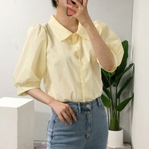 [리즈데이즈] 올리아 어깨 퍼프 셔링 셔츠 블라우스 [국내제작]