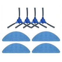 Cecotec Conga 2290 Ultra 05661 로봇 진공 교체 예비 부품 액세서리 메인 사이드 브러시 Hepa 필터 걸레, Set 8