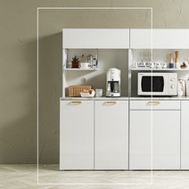 노하우 네오 800 주방수납장+상부장세트, 그레이펄