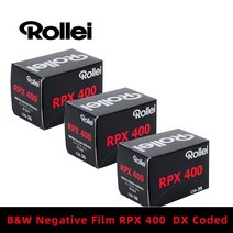 1/400 롤 오리지널 Rollei PRX 135 35mm 코닥 필름 카메라 용 흑백 네거티브 필름 (36 노출/롤) 전문가 용, 3 ROLL, 3 ROLL