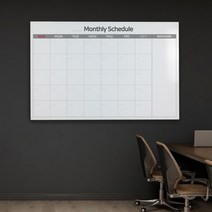실사 일정표 유리칠판 히든몰딩 2400X1200mm 게시판 자석부착용 강의실 사무실 및 공부방 유리칠판 테두리숨김효과 인테리어칠판, 2.한글그레이, 없음, 기본