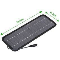 태양광패널 청소 도구 18V 4.5W 휴대용 태양 전지 패널 충전기 12V 자동차 보트 모터 배터리, 한개옵션0