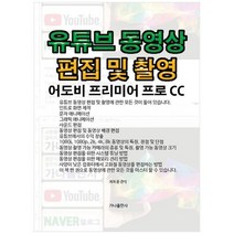 [가나출판사]유튜브 동영상 편집 및 촬영 어도비 프리미어 프로 CC, 없음