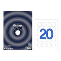 wl1426 폼텍 원라벨LQ-3639/20매 오피스용품/사무용품/사무실용품/사무비품/회사비품/문구류/문구용품/복사용지/프린터용지/전산용지, 단일 1장당 칸 수