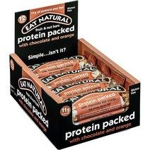 영국직구 초콜릿 & 오렌지 바 - 12 x 45g 스낵 바 글루텐 프리 시리얼 바 - 맛 다크 초콜릿 바삭바삭한 땅콩 달콤한 살구 & 오렌지 오일 - 채식주의자 간식, 상세참조, 수량