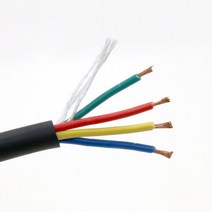 RVV 케이블 DIY 전선 20AWG 4가닥 케이블 6M 케이블스토퍼 2개, 1