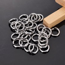 기부반지 사랑스러운 200PCs 실버 컬러 스테인레스 스틸 오픈 점프 링 9mm x 1.5mm (B18885)