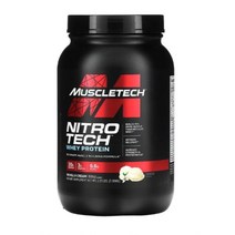 MuscleTech 웨이 프로틴 단백질 크레아틴 바닐라 크림 2.21 lbs (1 kg) Sodium 칼슘 아연 칼륨 콜레스테롤 비타민 D 수크랄로스 글리코사이드 아이소류신