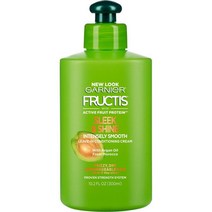 Garnier Fructis Sleek & Shine 인텐슬리 스무스 리브인 컨디셔닝 크림 289.2g(10.5온스) (4팩) 가니에르